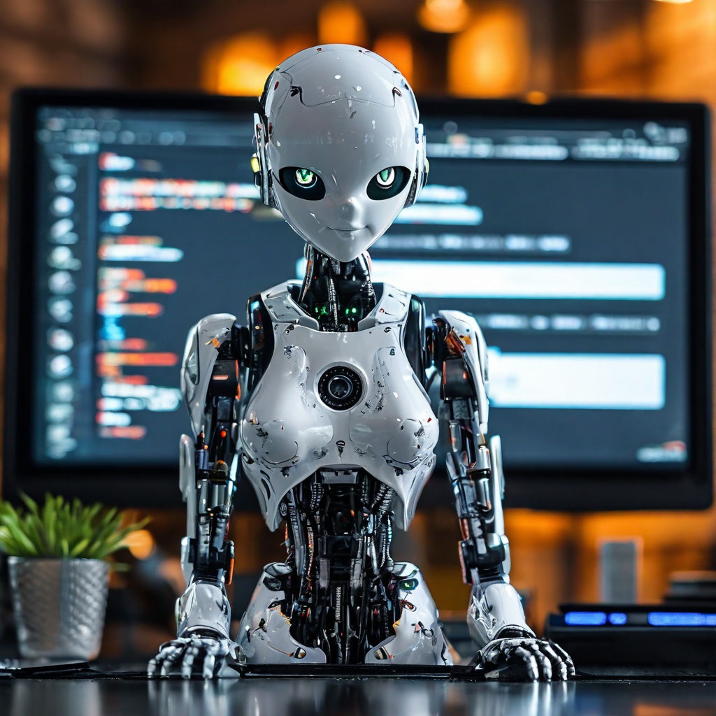 нейросеть робот девушка